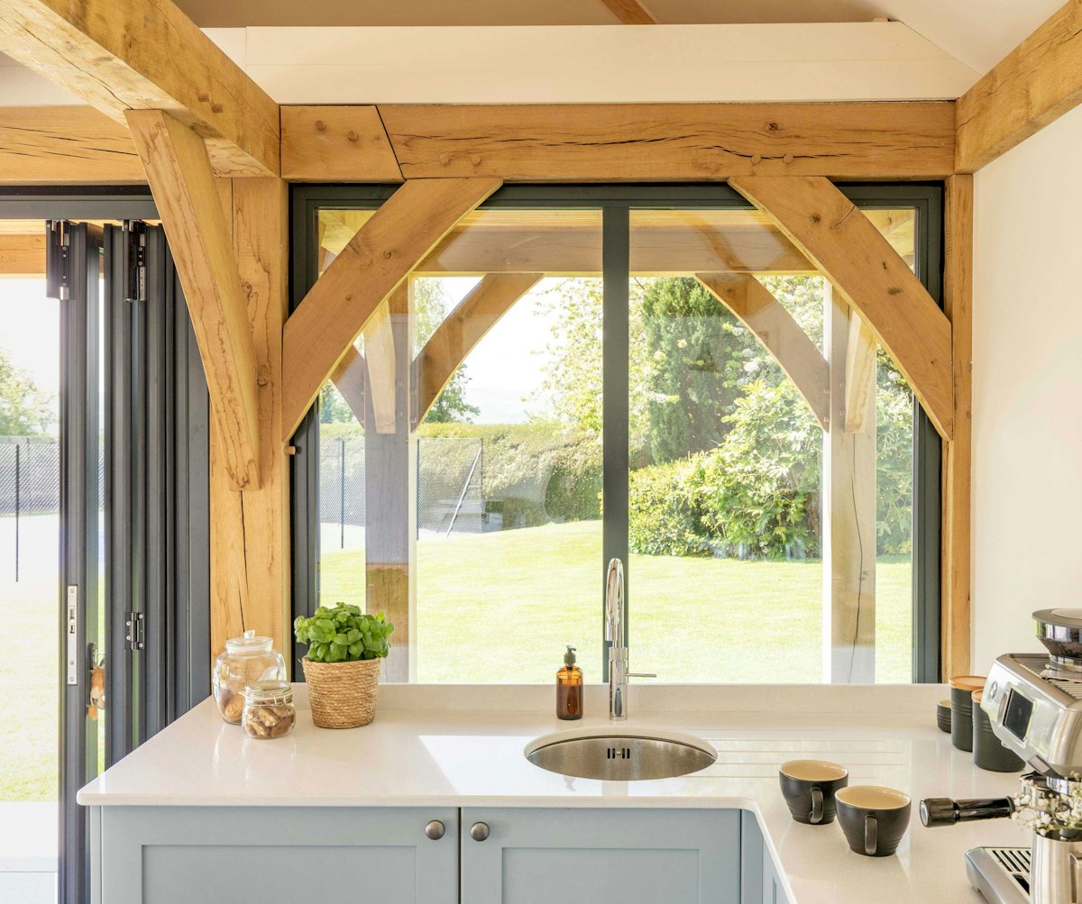 Kitchen overlooking garden