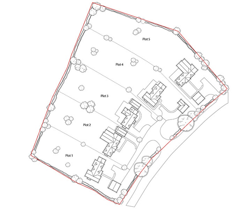 Dilwyn Site Plan Drawing BW 0021