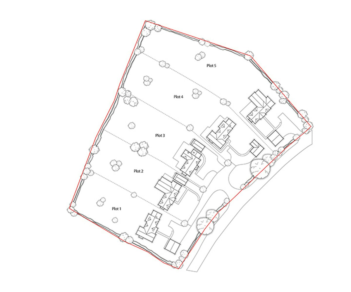 Dilwyn Site Plan Drawing BW 0022